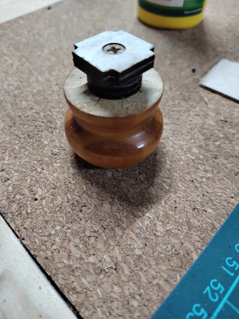 A fix for my broken cable reel where the winding handle had fallen off.