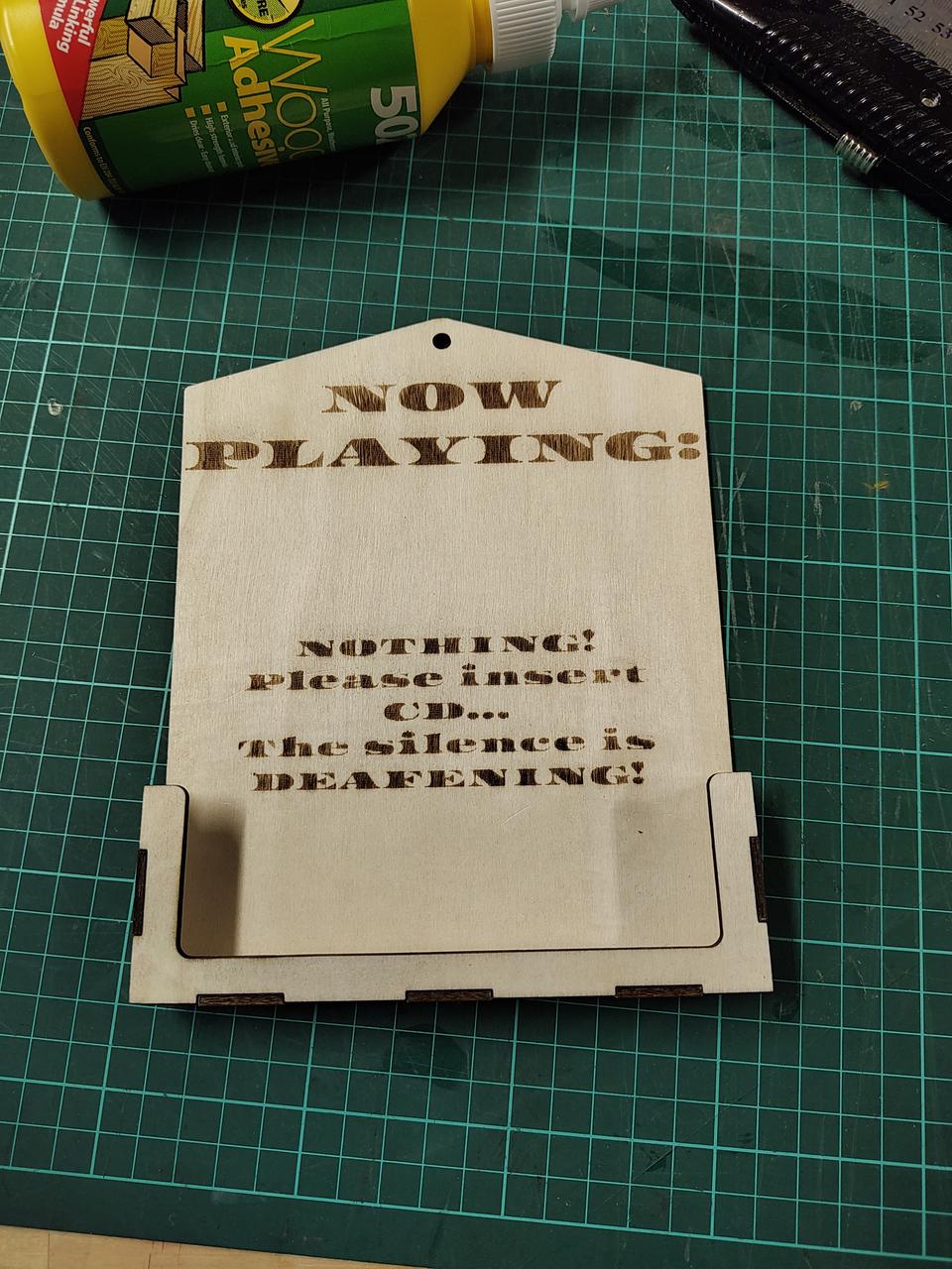 'Now Playing' CD-holder