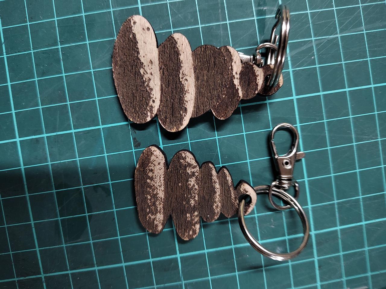 Pebble stack keyfobs