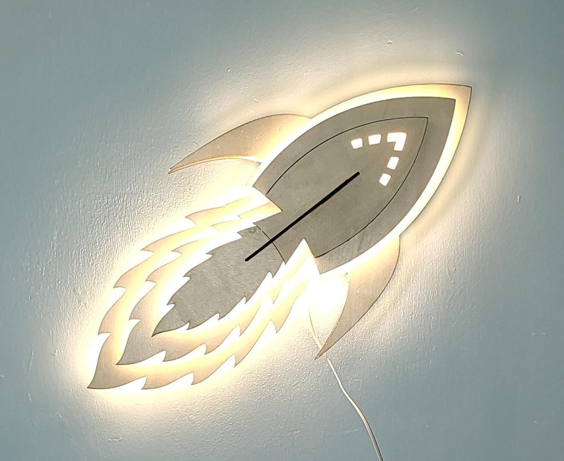 Rocket Wall Light Closeup